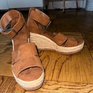 Universal Thread Caroline Wedge Brown Espadrilles 10